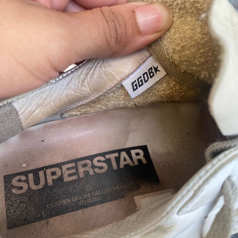Golden Goose Superstar Mixed Leather Sneakers Sz39 - Picture 9 of 11